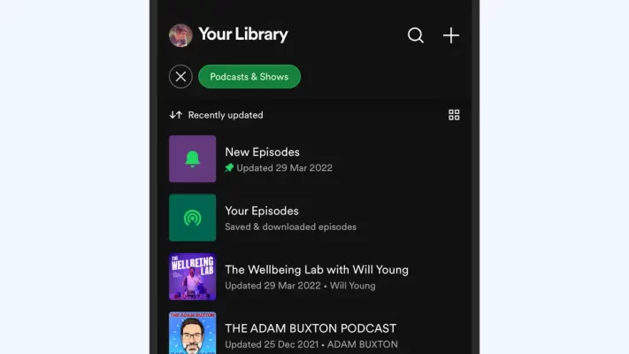 Thủ thuật quản lý Podcast Spotify