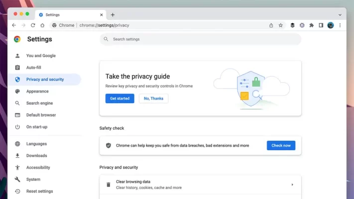 Bảo mật trên Google Chrome