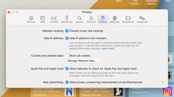 Bảo mật trên Apple Safari