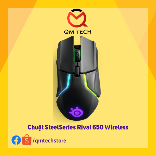 Chuột Gaming không dây SteelSeries Rival 650 Wireless