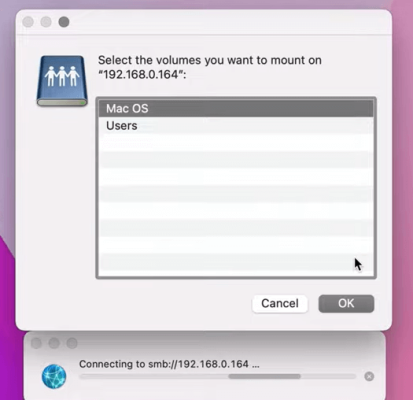 Hoàn thành cách kết nối macbook và window